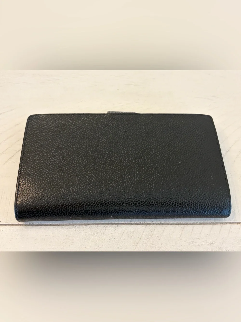 CHANEL Classic Black Caviar Leather Wallet